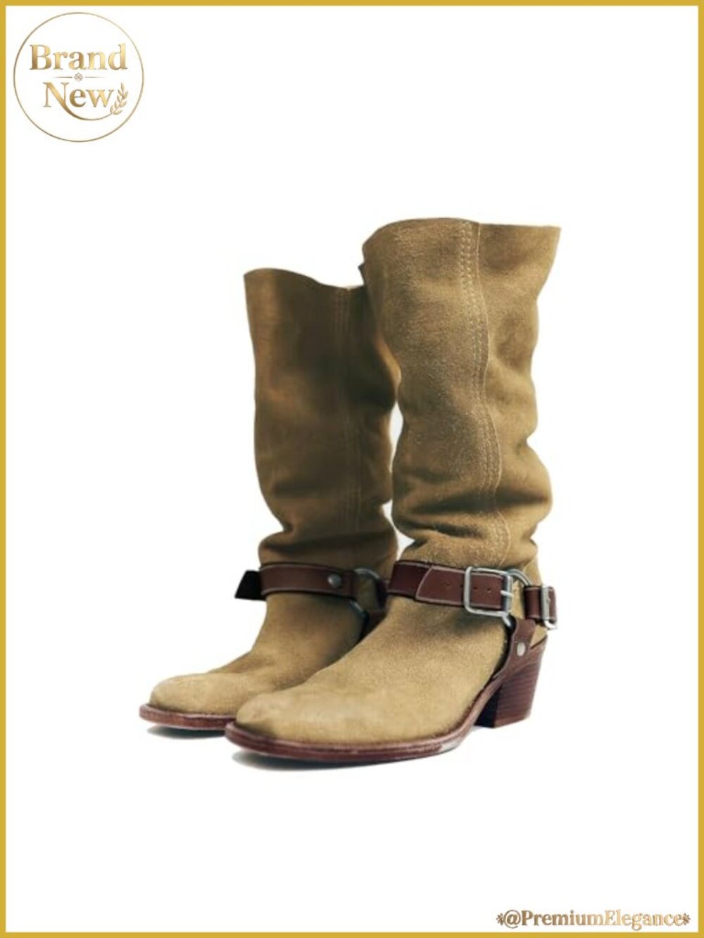 Women's Knee High Boots Square Toe Pull On Stacked Chunky Heel